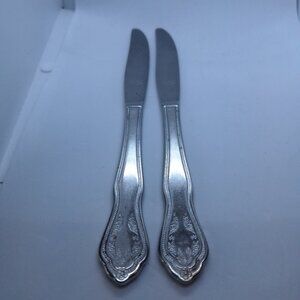 Reed & Barton VIRGINIA Stainless‎ Select Korea Glossy Silverware 2 Butter Knives